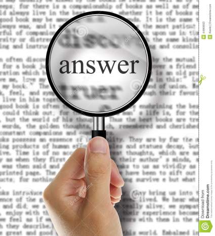 answer-magnifying-glass-over-newspaper-book-classified-section-text-44969003